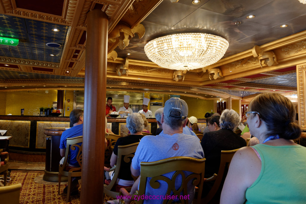 029:Carnival Freedom Reposition Cruise, Sea Day 3, Sun King Steakhouse Cooking Demonstration