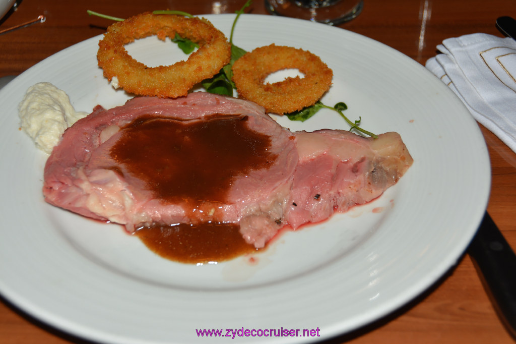 023: Carnival Imagination, American Table, Slow Cooked Prime Rib, au jus and horseradish, 