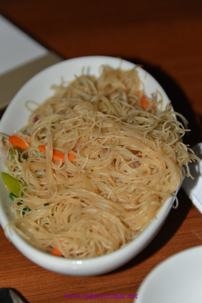 128: Carnival Imagination 4 Day Cruise, Sea Day, MDR Dinner, Singapore Rice Noodles, 