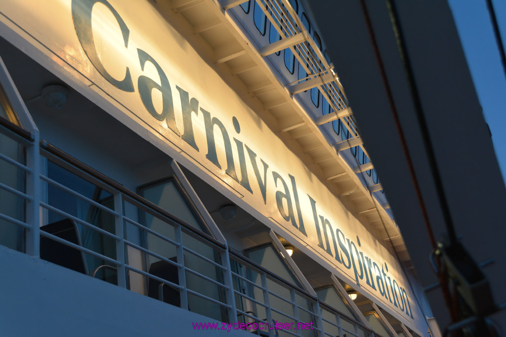 212: Carnival Inspiration 4 Day Cruise, Long Beach, Embarkation, 