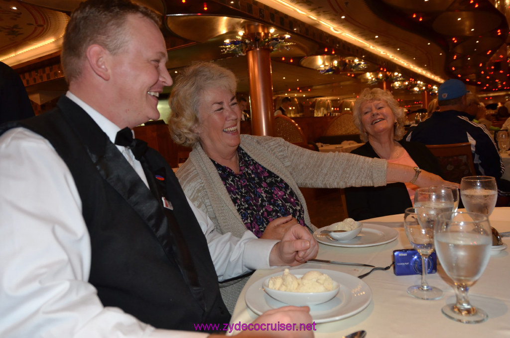 203: Carnival Legend British Isles Cruise, Dover, Embarkation, MDR Dinner, 