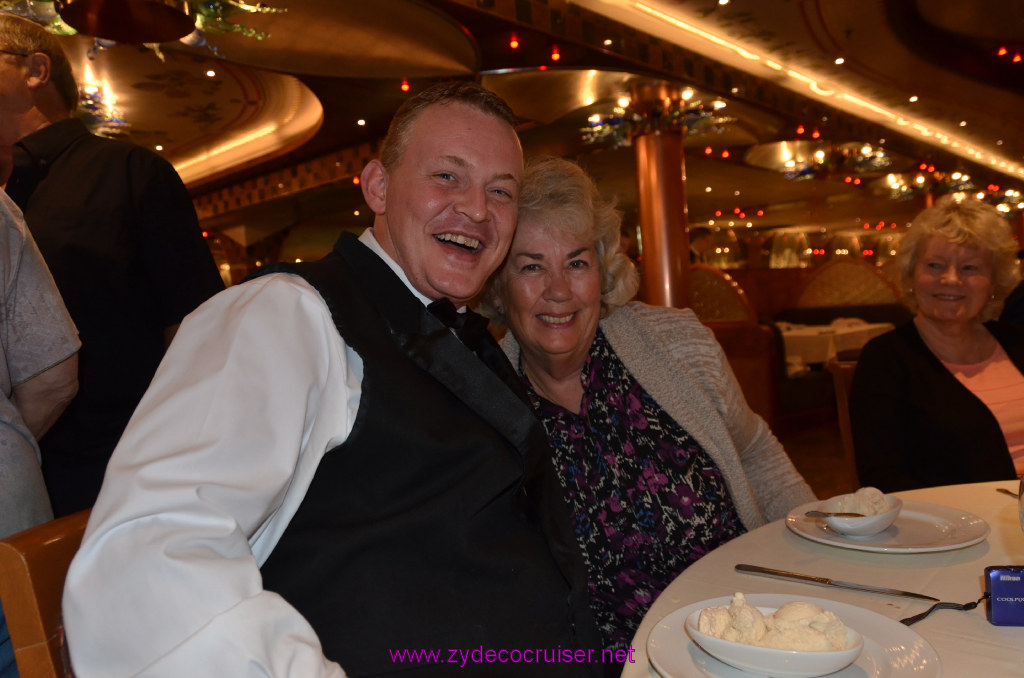 204: Carnival Legend British Isles Cruise, Dover, Embarkation, MDR Dinner, 
