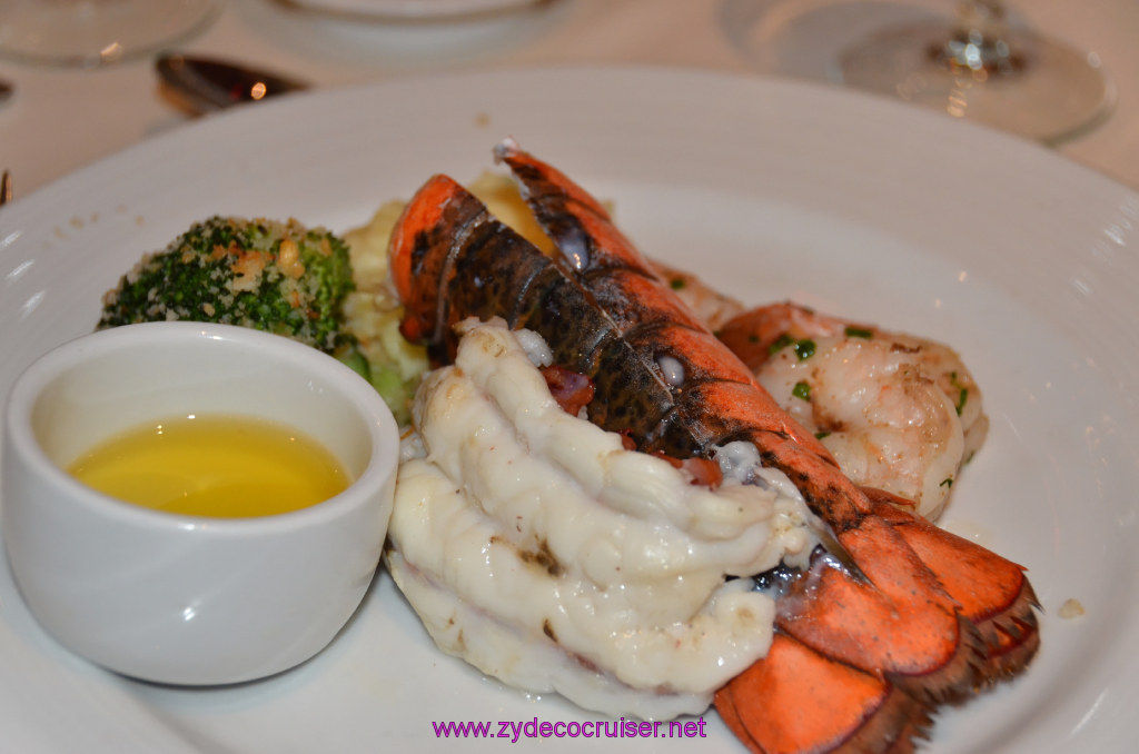 Broiled Maine Lobster Tail and Jumbo Black Tiger Shrimps, too