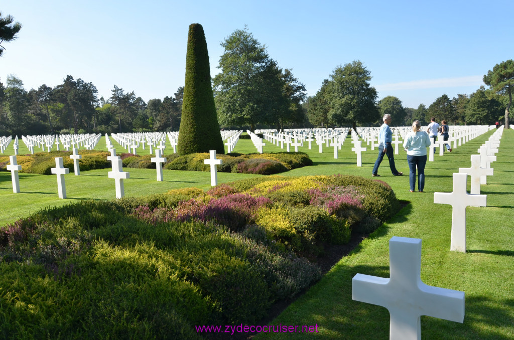 257: Carnival Legend British Isles Cruise, Le Havre, D Day Landing Beaches, Normandy American Cemetery and Memorial
