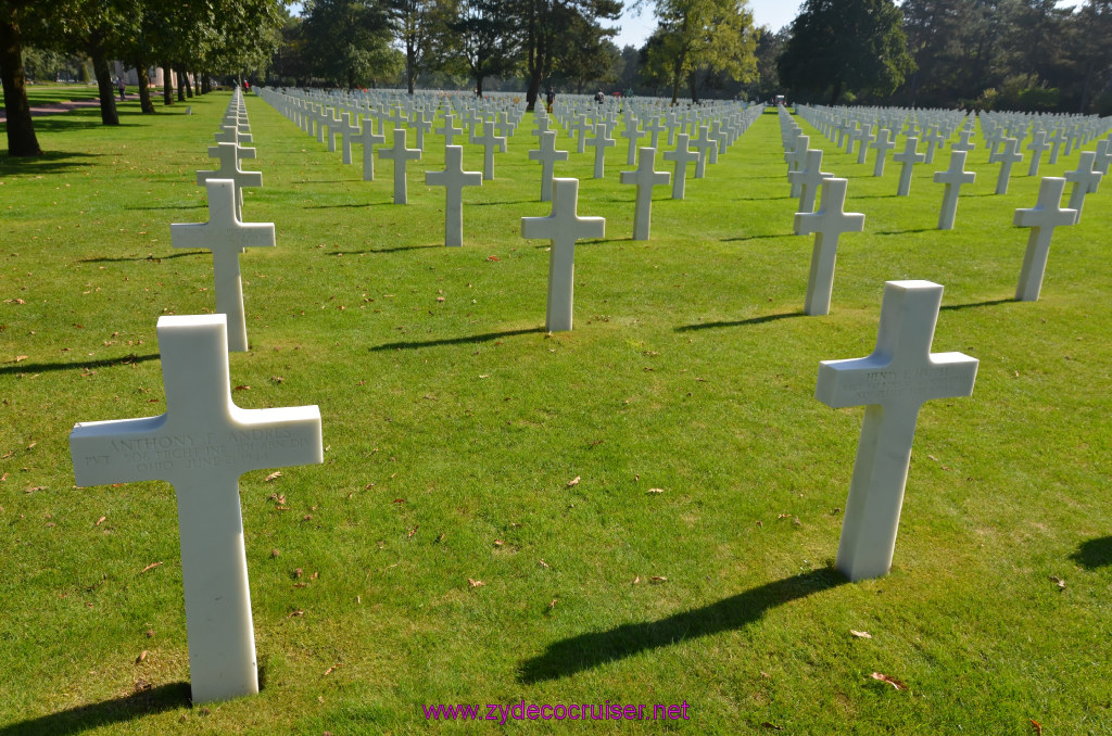 303: Carnival Legend British Isles Cruise, Le Havre, D Day Landing Beaches, Normandy American Cemetery and Memorial