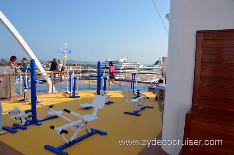 394: Carnival Magic Inaugural Cruise, Grand Mediterranean, Outdoor Exercise Equipment