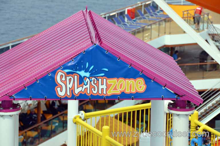 116: Carnival Magic Inaugural Cruise, Sea Day 1, Waterworks, SplashZone