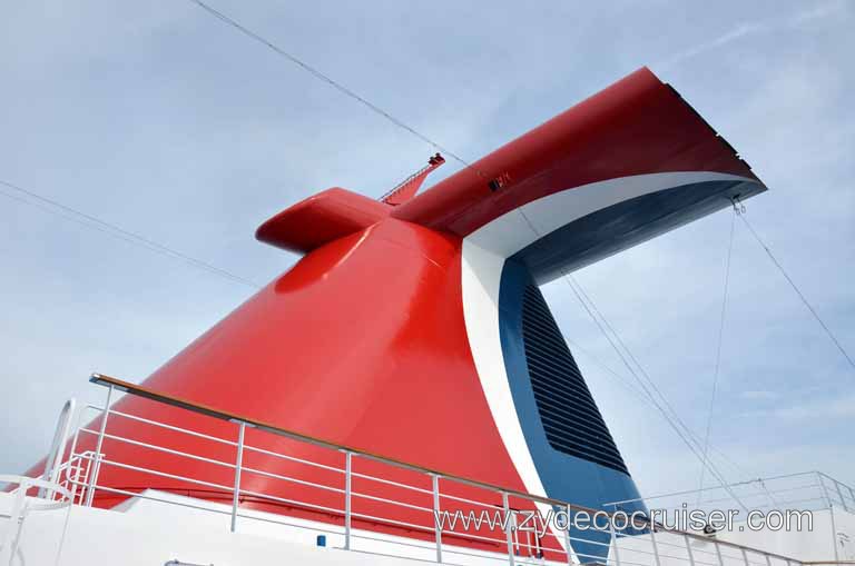 146: Carnival Magic Inaugural Cruise, Sea Day 1, Funnel, 