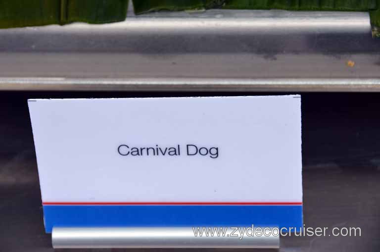 010: Carnival Magic, Inaugural Cruise, Sea Day 2, Oceanside Barbeque, Carnival Dog