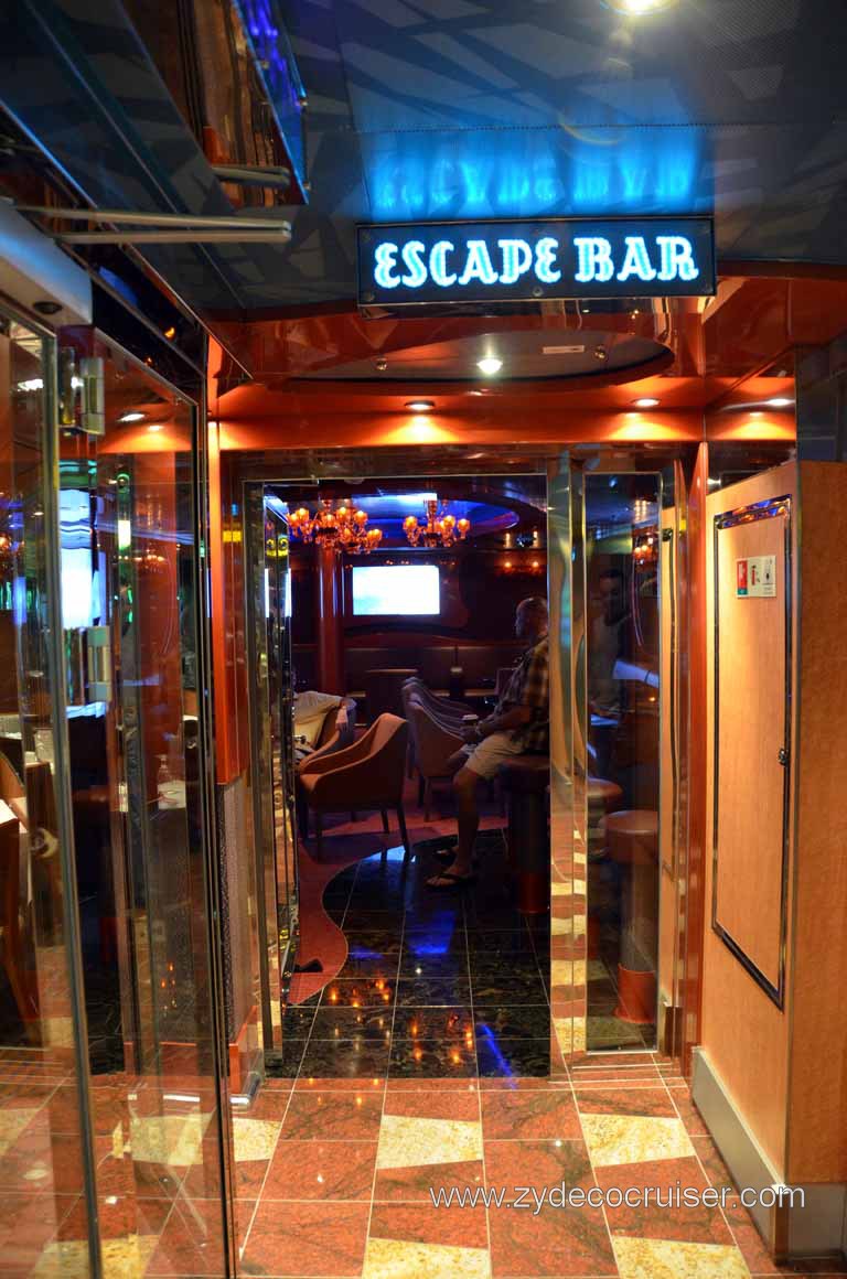 049: Carnival Magic, Inaugural Cruise, Sea Day 2, Escape Bar, 