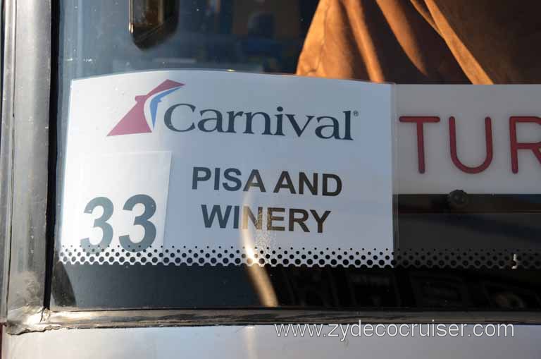 003: Carnival Magic Inaugural Voyage, Livorno, Pisa and Winery Tour, Carnival Pisa and Winery Tour #33, 