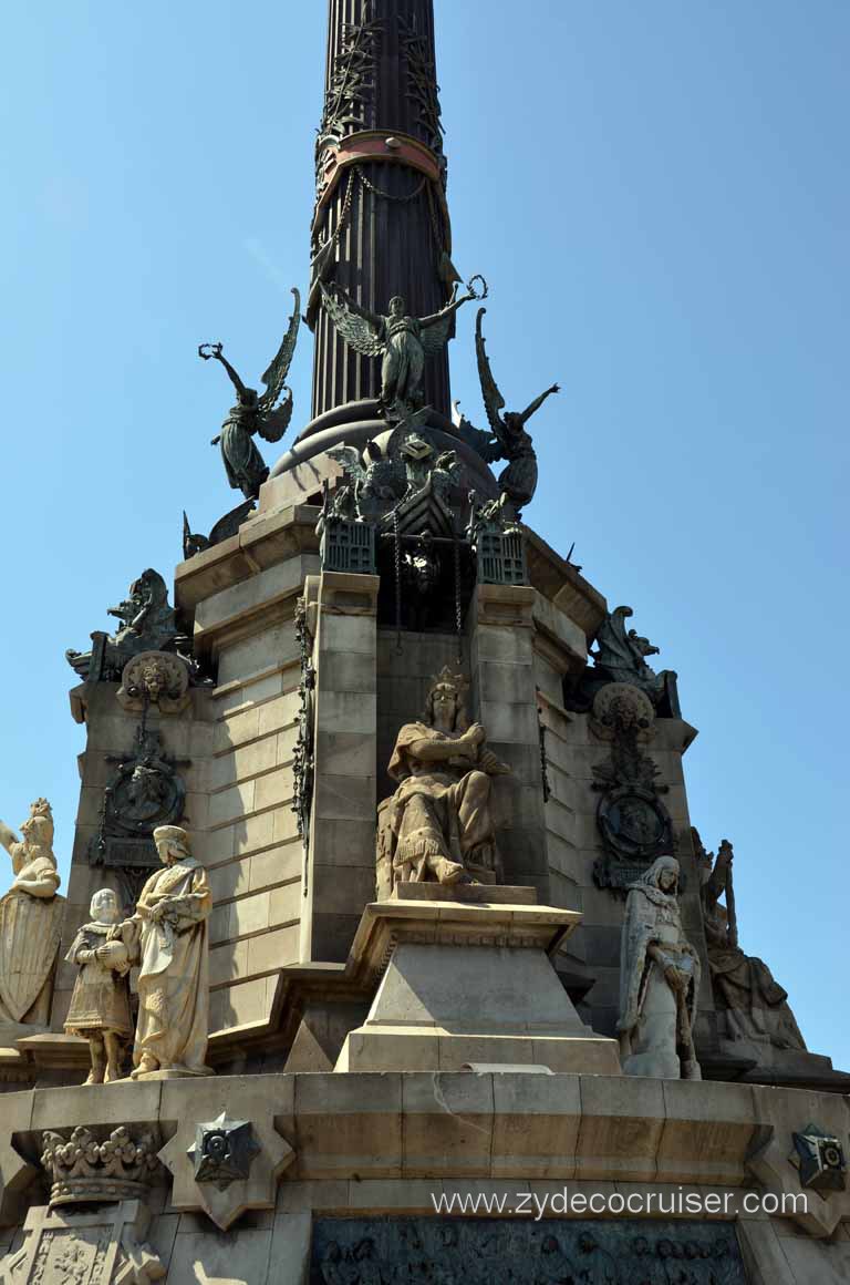 155: Carnival Magic, Grand Mediterranean, Barcelona, Columbus Monument, 