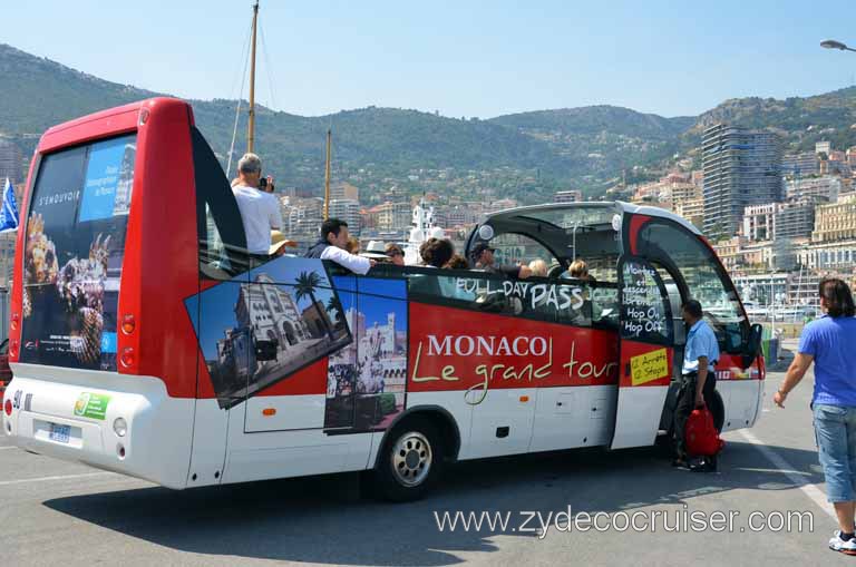 296: Carnival Magic Grand Mediterranean Cruise, Monte Carlo, Monaco, Hop On Hop Off bus
