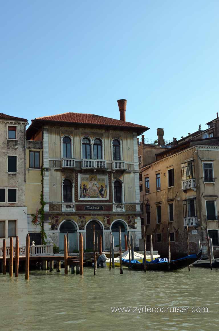 387: Carnival Magic, Mediterranean Cruise, Venice, Grand Canal #1 Vaporetto to Piazzale Roma, Palazzo Salviati, 