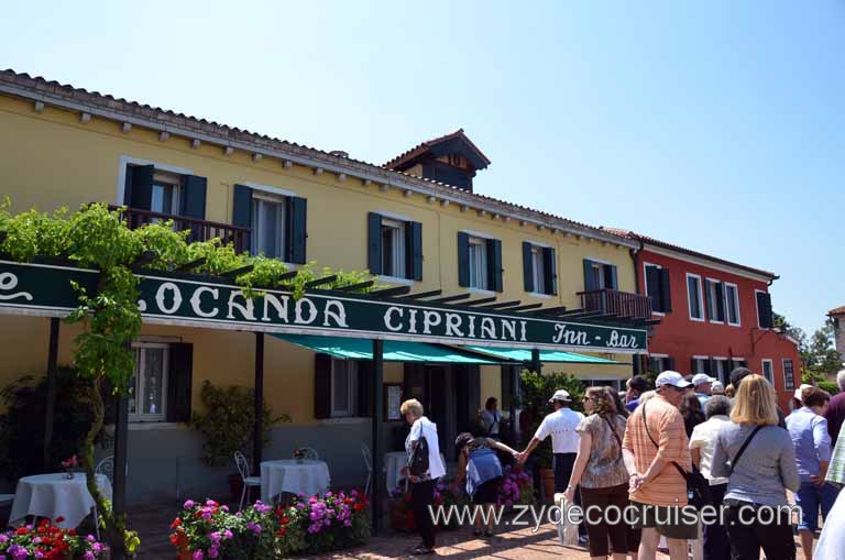 207: Carnival Magic, Venice, Italy - Murano, Burano, and Torcello Excursion - Torcello - Lunch time at Locanda Cipriani - http://www.locandacipriani.com/en/chisiamo.html