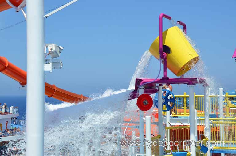 050: Carnival Magic, Mediterranean Cruise, Sea Day 2, Waterworks, Power Drencher, 