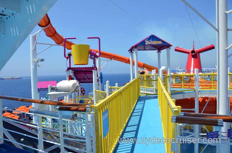 058: Carnival Magic, Mediterranean Cruise, Sea Day 2, Waterworks, Splash Zone