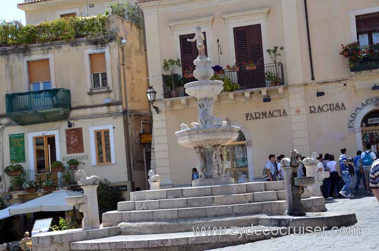 319: Carnival Magic, Messina, Taormina on Your Own Tour, Taormina, Minotaur Fountain