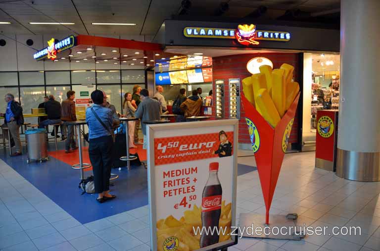 103: Carnival Magic, AMS,  Schiphol Airport, French Fry Stand, Vlaamse Frites