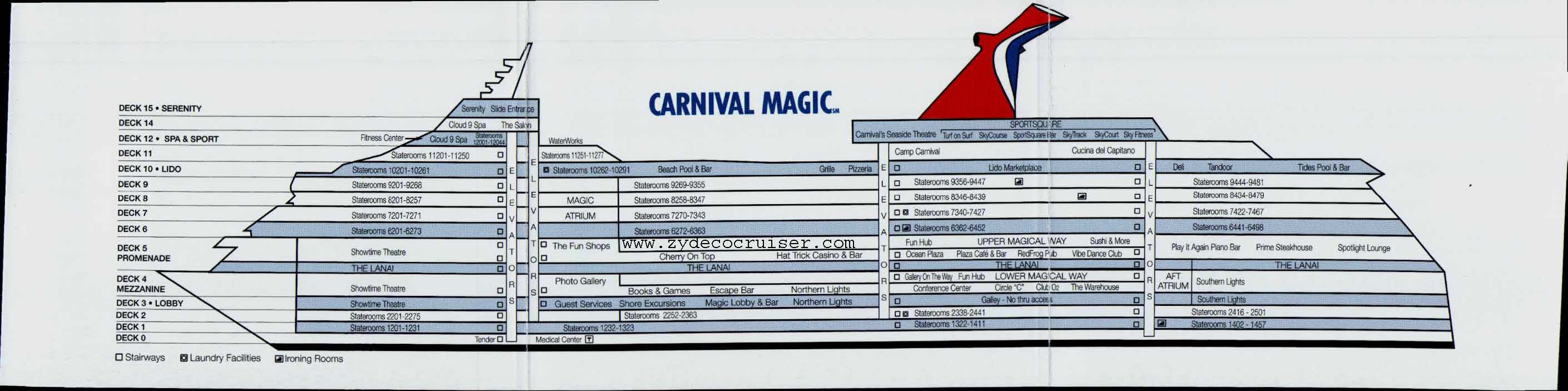 Carnival Magic Deck Plans