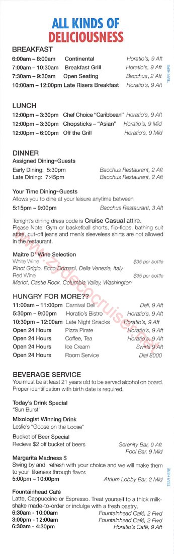 Carnival Miracle Alaska Cruise Fun Time, 8 day Glacier Bay, Day 7, Page 6