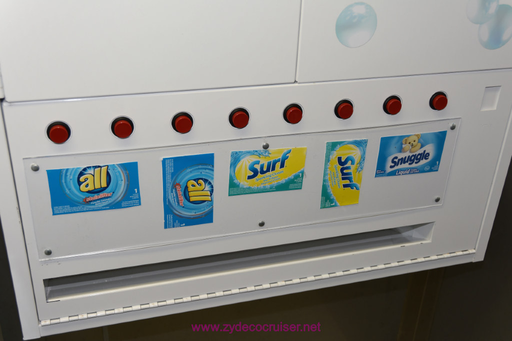 087: Carnival Miracle Alaska Journey Cruise, Sea Day 3, Launderette