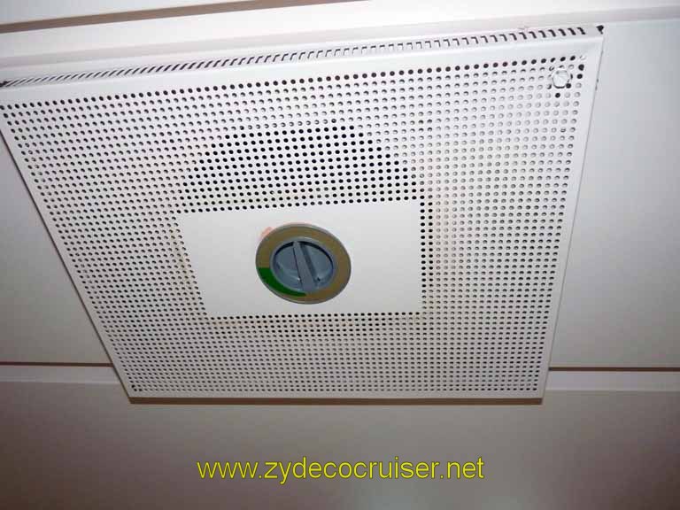 230: Carnival Sensation, Freeport, Bahamas, A/C controls on Fantasy class ships are in the ceiling