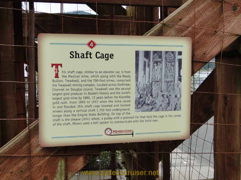 015: Carnival Spirit - in Juneau - Walking from the ship to see what's what.  Shaft Cage