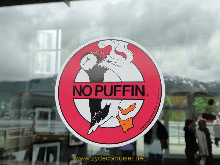 032: Carnival Spirit - Juneau - NO PUFFIN - great sign