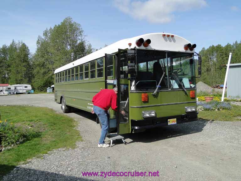 041: Carnival Spirit, Skagway, Alaska - Eagle Preserve Wildlife River Adventure - our bus
