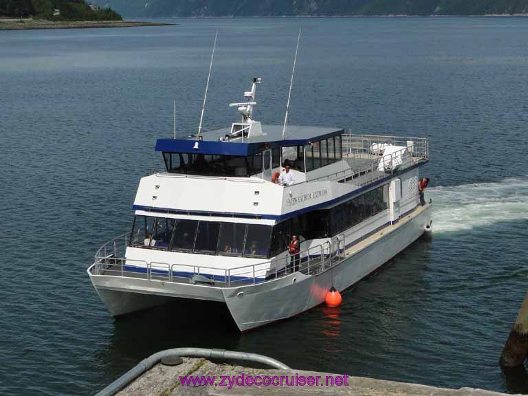 152: Carnival Spirit, Skagway, Alaska - Eagle Preserve Wildlife River Adventure - the ferry