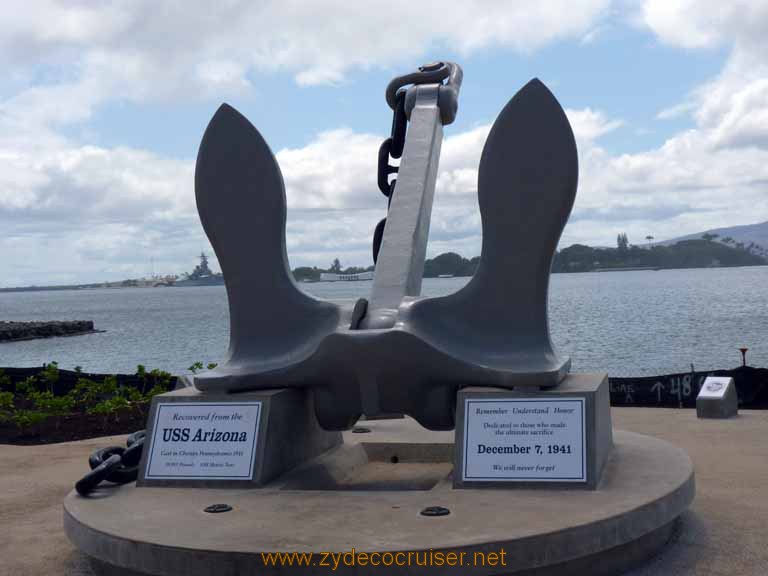 276: Carnival Spirit, Honolulu, Hawaii, Pearl Harbor VIP and Military Bases Tour, Pearl Harbor, Anchor Recovered from the USS Arizona