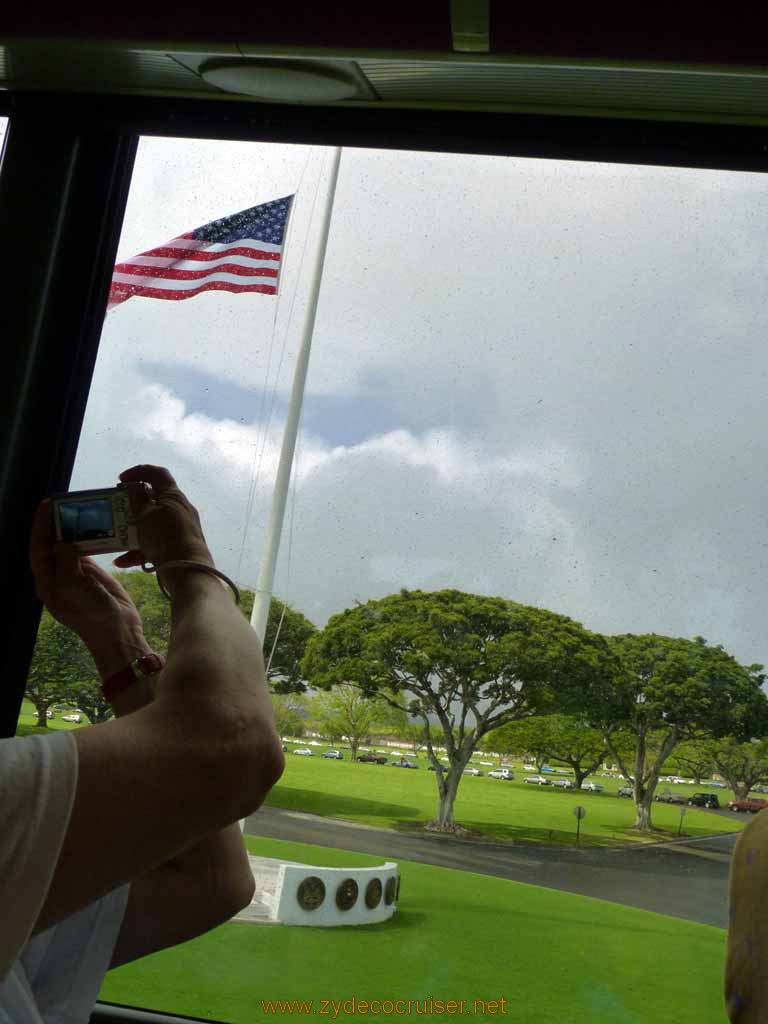 384: Carnival Spirit, Honolulu, Hawaii, Pearl Harbor VIP and Military Bases Tour, National Memorial Cemetery of the Pacific, Punchbowl,