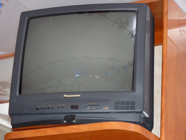 004: Carnival Spirit, Sea Day 2 - Panasonic TV - not a LCD