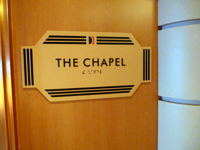 070: Carnival Spirit, Sea Day 2 - The Chapel (was occupied)