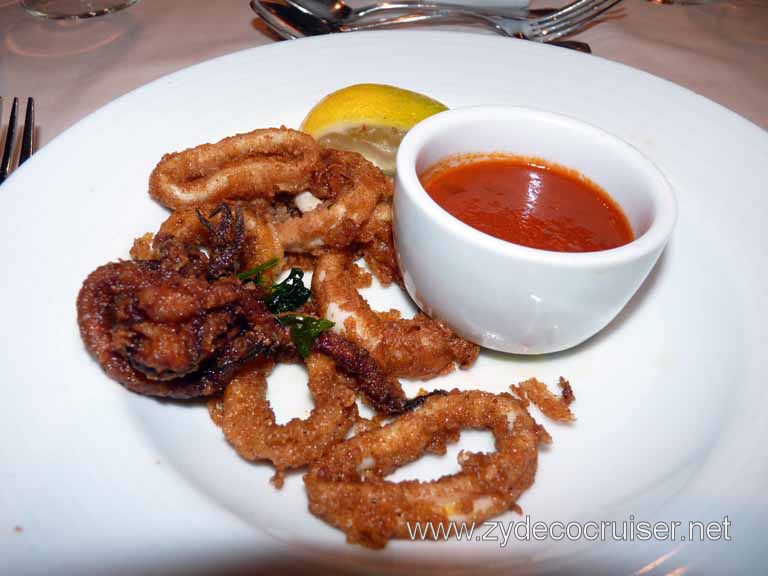 052: Carnival Spirit, Sea Day 4 - I decided to try the Fried O-rings today (Calamari)
