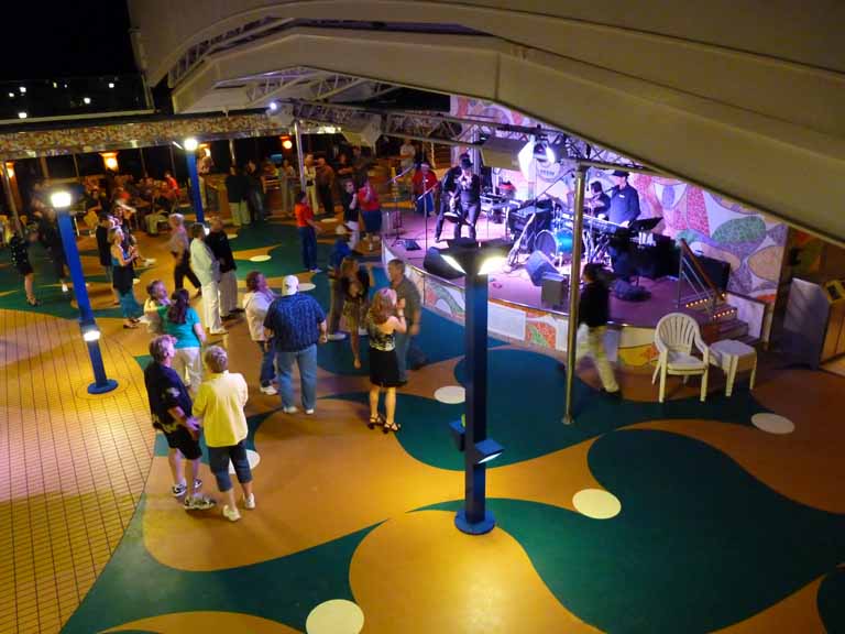 030: Carnival Spirit, Hawaii Cruise, Sea Day 5 - Dance Party Under the Stars (a little cloudy tonight)