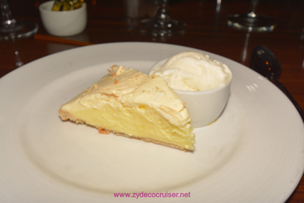 020: Carnival Splendor Panama Canal Journey Cruise, Sea Day 2, MDR Dinner, Pie Ala mode (I forgot what kind)