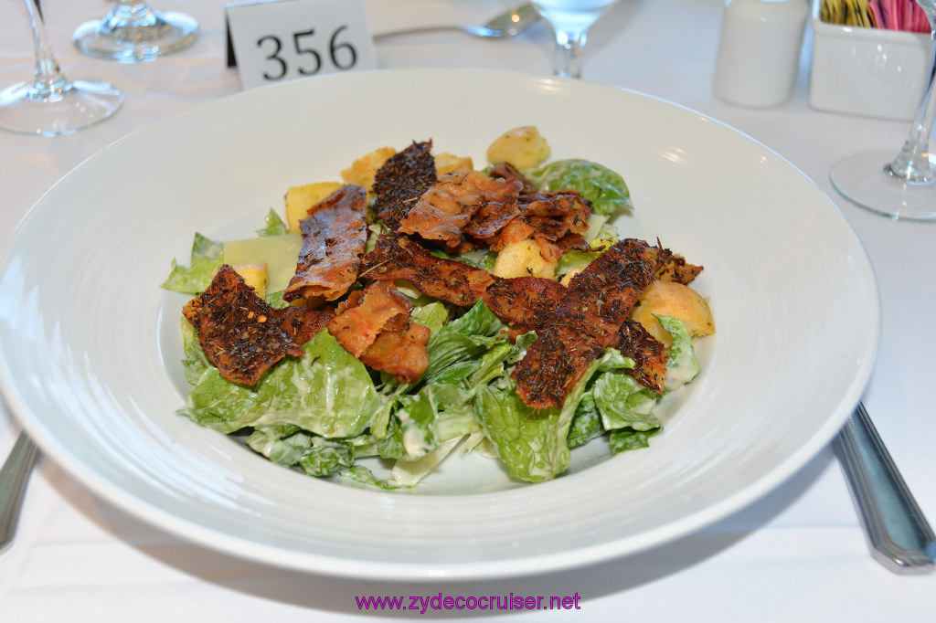 014: Carnival Cruise Seaday Brunch, Caesar Salad with (extra) Jerk Bacon