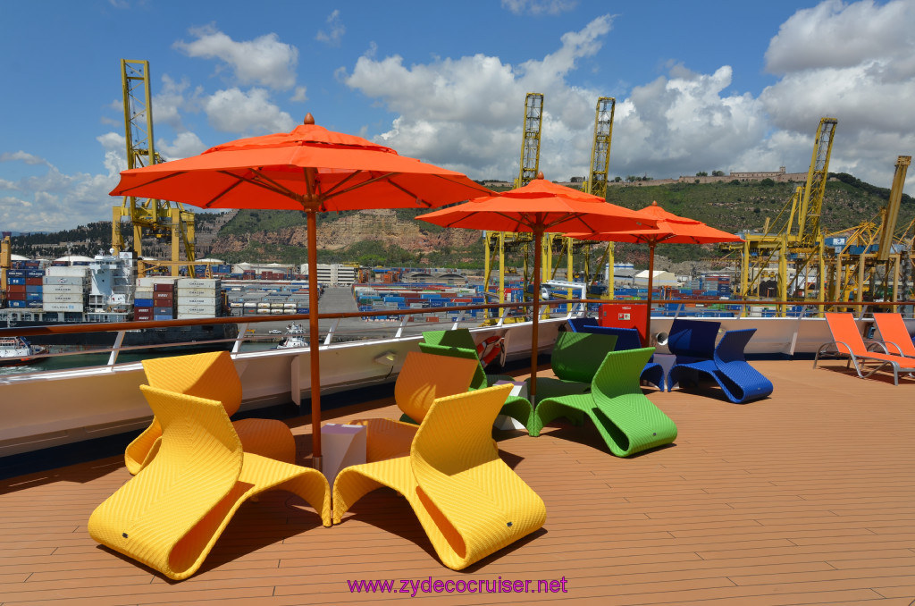 092: Carnival Sunshine Cruise, Barcelona, Embarkation, Interesting furniture, 