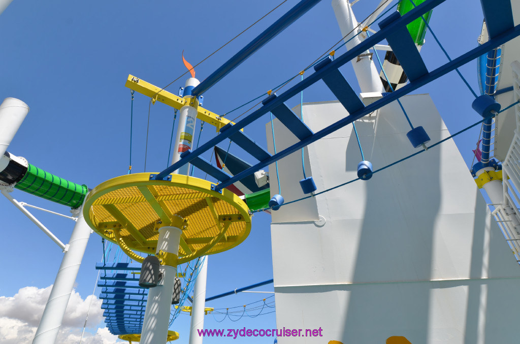 129: Carnival Sunshine Cruise, Barcelona, Embarkation, Ropes Course,  