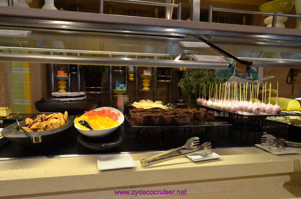 195: Carnival Sunshine Cruise, Barcelona, Embarkation, Lido Marketplace, Desserts, 