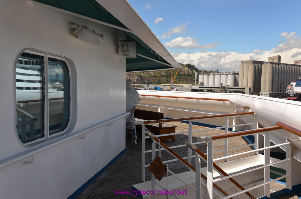 305: Carnival Sunshine Cruise, Barcelona, Embarkation, Deck 6 Forward Observation Area, 