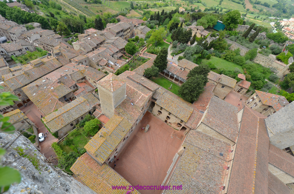 168: Carnival Sunshine Cruise, Livorno, San Gimignano, View from the top of Torre Grosso, the Bell Tower, 