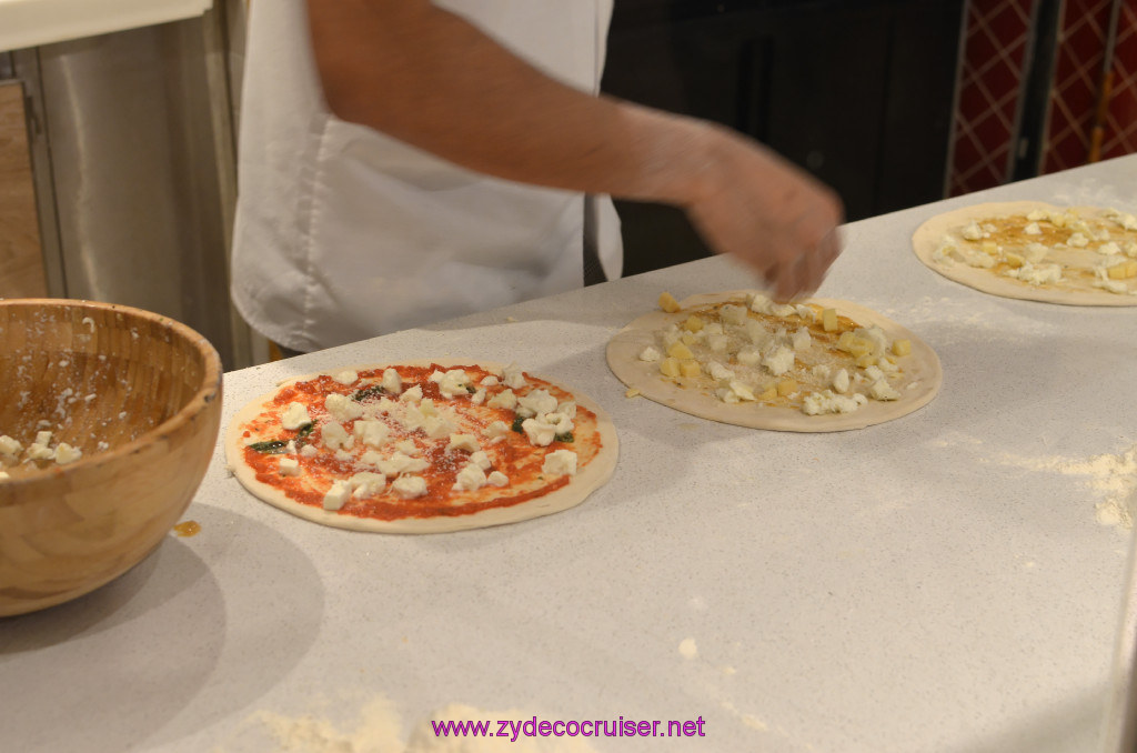 237: Carnival Sunshine Cruise, Civitavecchia, Pizzeria del Capitano, Pizza Assembly