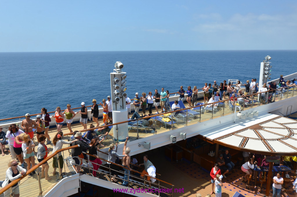 085: Carnival Sunshine Cruise, Fun Day at Sea, Lido, Conga Line, 