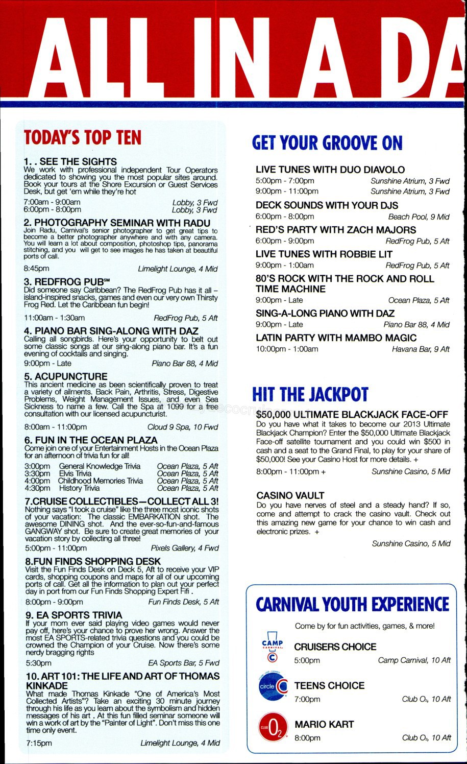 Carnival Sunshine Fun Times - Day 4 - Page 2