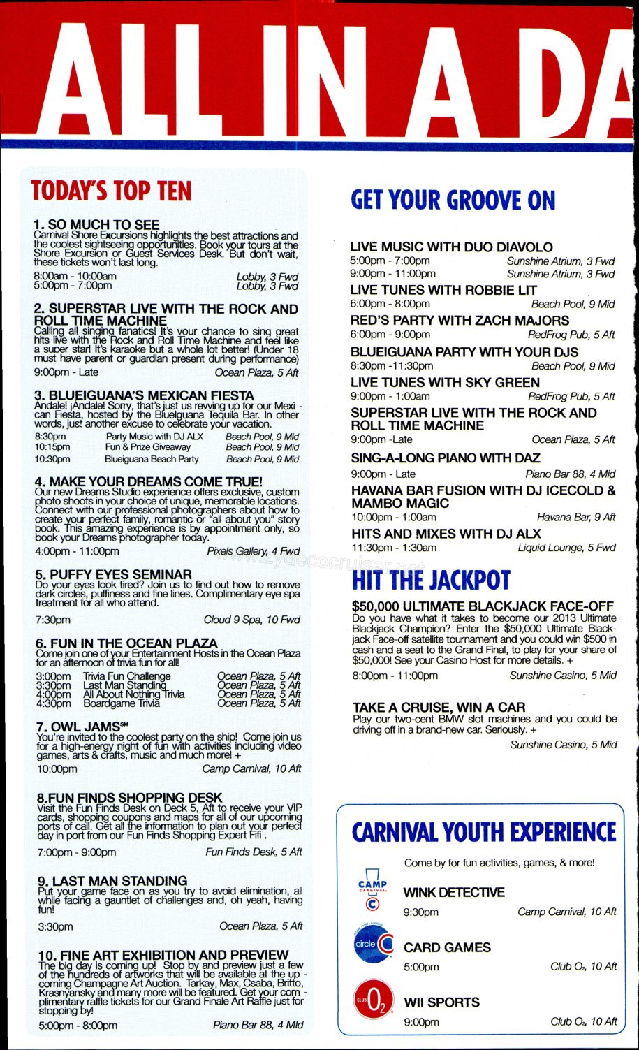 Carnival Sunshine Fun Times - Day 7 - Page 2