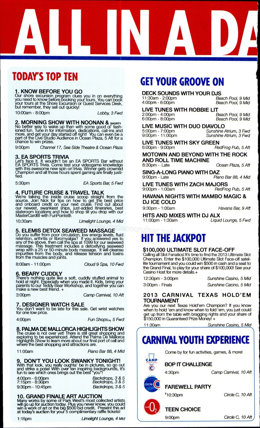 Carnival Sunshine Fun Times - Day 8 - Page 2
