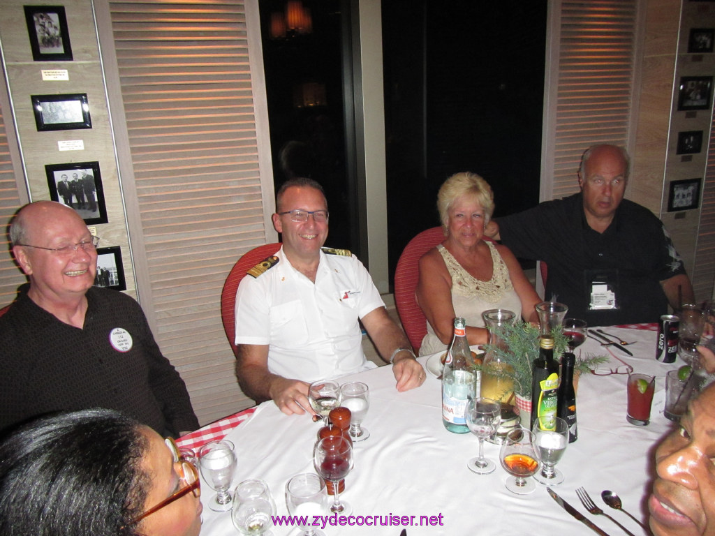 124: Carnival Sunshine Cruise, Nov 22, 2013, Cozumel, Cucina del Capitano, Diamond Guest Captain's Event, Captain Giuseppe Giusa